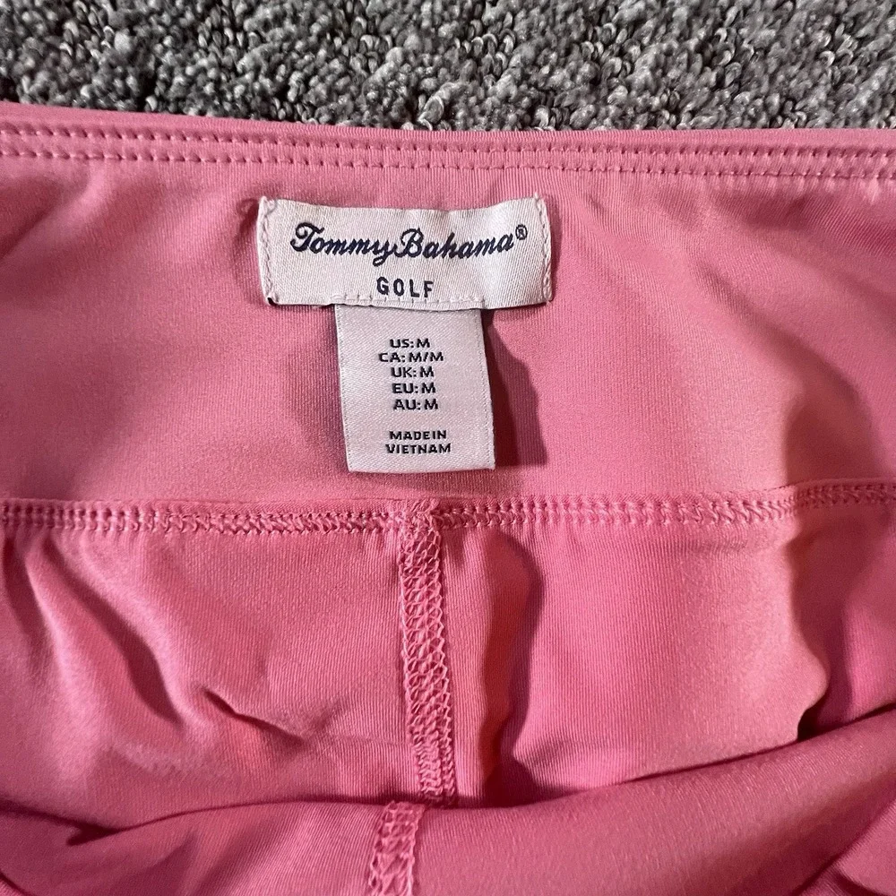 Tommy Bahama Golf Skort Women's M Pink Stretch Athletic Skirt  Shorts‎ Pockets